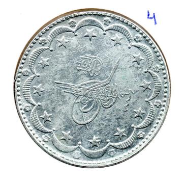 TURKYE 20 KURUSH 1327 (1909-1917) ZILVER beschikbaar voor biedingen
