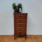 Vintage Queen Ann ladekastje nachtkastje ladekast 908, Gebruikt, Info@flashbackfurniture.nl, Eikenhout, Flashback Furniture