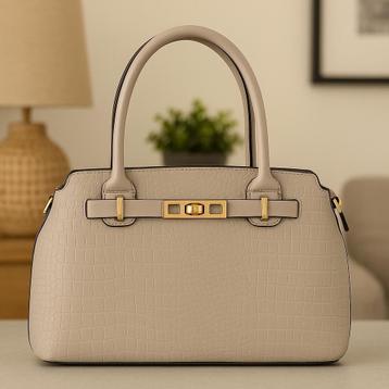 Partij tassen lichtgrijze Mihella handtassen beschikbaar voor biedingen