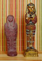 Twee Egyptische beeldjes, Verzamelen, Beelden en Beeldjes, Ophalen of Verzenden, Zo goed als nieuw, Mens