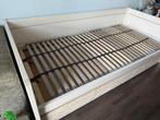 Lifetime bed met lades 90x200, Ophalen, 90 cm, Eenpersoons, Wit