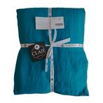 100% linnen dekbedovertrek 240x220 met slopen Turquoise, Huis en Inrichting, Slaapkamer | Beddengoed, Blauw, Dekbedovertrek, Ophalen of Verzenden