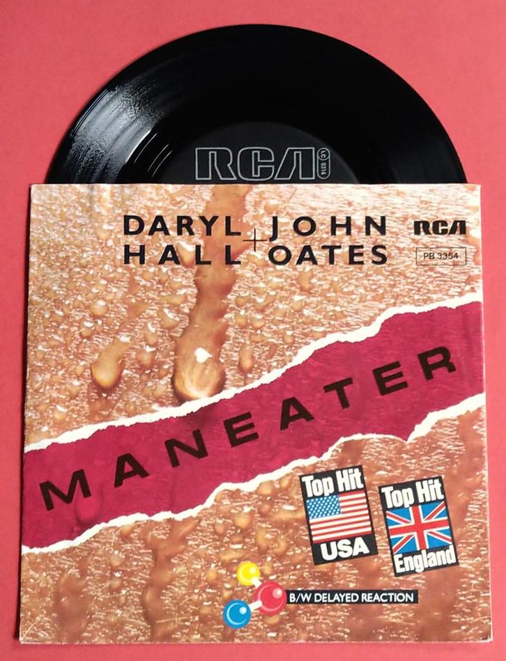 🎃Hall & Oates - Maneater, Cd's en Dvd's, Vinyl Singles, Zo goed als nieuw, Single, Overige genres, 7 inch, Verzenden