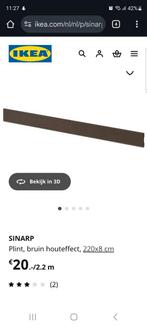 Ikea Sinarp plint 220x8 nieuw, Doe-het-zelf en Verbouw, Plinten en Afwerking, Ophalen, Nieuw, Mdf, 200 tot 250 cm