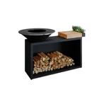 Uitlopend: OFYR Island Black 85 Teak Hout, Ophalen, Zo goed als nieuw, Houtskool, Ofyr