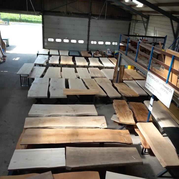 BOOMSTAM TAFELS - BOOMTAFELS - NATUURTAFELS - TAFELBLADEN, Huis en Inrichting, Tafelonderdelen, Nieuw, 200 cm of meer, 100 tot 150 cm