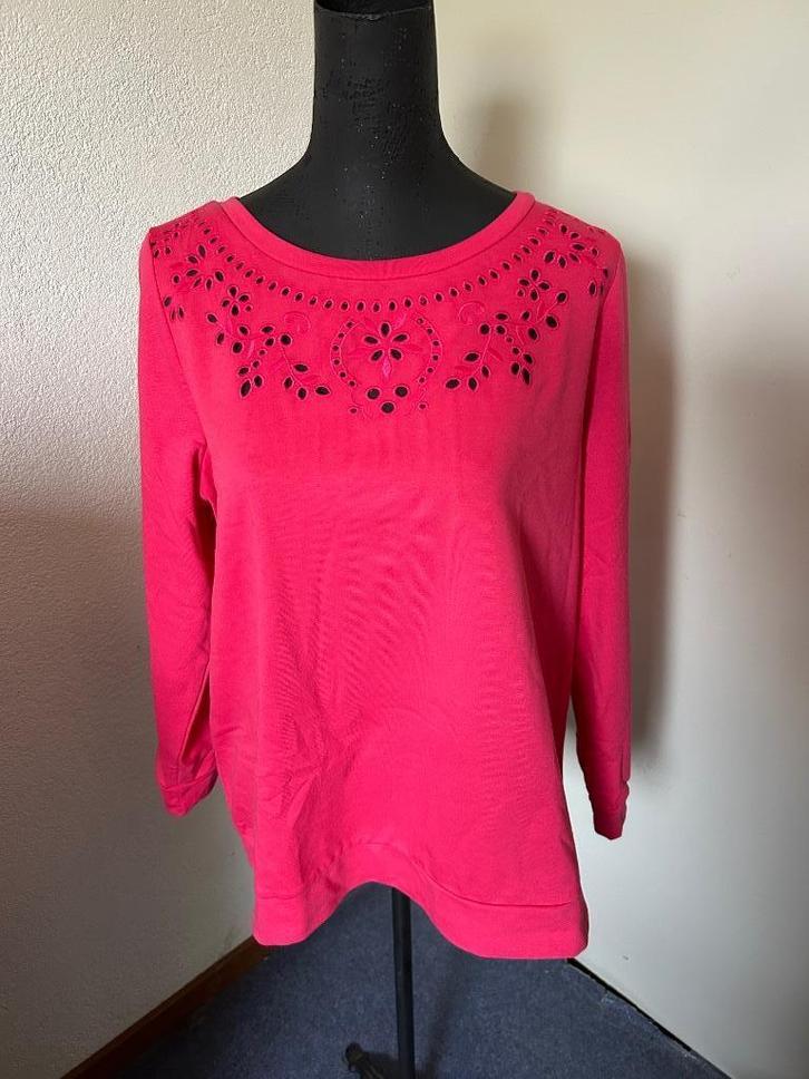Janina prachtige aparte knalroze  trui mt xl/44 z.g.a.n, Kleding | Dames, Truien en Vesten, Zo goed als nieuw, Maat 46/48 (XL) of groter