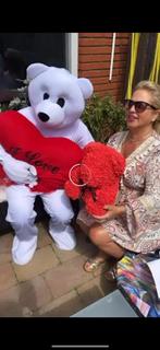 LOVE BEAR mascotte pak TE HUUR, Ophalen, Jongen of Meisje