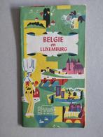 Wegenkaart Shell Touring Belgique et Luxembourg 1962, Gelezen, Shell, Ophalen of Verzenden, 1800 tot 2000