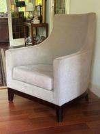 2 Grijze Suède Fauteuils, Huis en Inrichting, Fauteuils, Ophalen, Zo goed als nieuw, Stof, 75 tot 100 cm