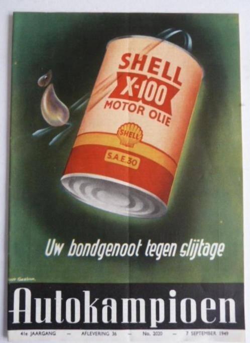 Autokampioen met voorplaat van Joop Geesink sept.1949, Verzamelen, Tijdschriften, Kranten en Knipsels, Tijdschrift, Nederland