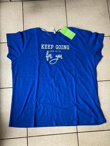 Nieuw T shirt ' Keep going and do it ' Maat XL beschikbaar voor biedingen