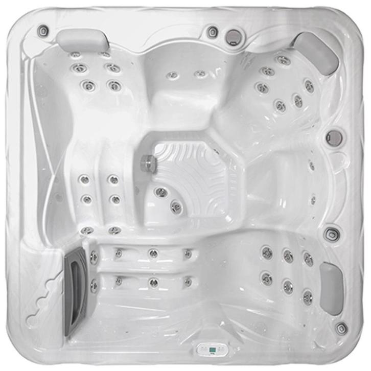Wellis Pluto jacuzzi 200x200x89cm kom naar showroom Lelystad, Tuin en Terras, Bubbelbaden en Hottubs, Nieuw, Vast, Filter, Pomp
