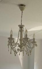 Hanglamp wit kleine kroonluchter Landelijke kroonluchter wit, Ophalen, Zo goed als nieuw, Kunststof