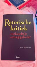A. Braet - Retorische kritiek, Verzenden, Zo goed als nieuw, A. Braet