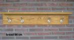 wandkapstok, eiken kapstok, dubbele kledinghaken, met plank, Huis en Inrichting, Gebruikt, Minder dan 100 cm, Hout, Ophalen