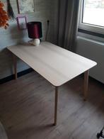 Tafel Essenhout voor 4 personen, Ophalen, 100 tot 150 cm, 50 tot 100 cm, Zo goed als nieuw
