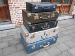 Stapel 5x antieke valiezen in mooie staat + 1 gratis valies, Ophalen of Verzenden