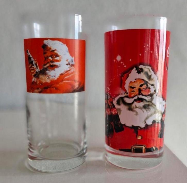 Twee Glazen Coca Cola, Verzamelen, Glas en Borrelglaasjes, Zo goed als nieuw, Frisdrankglas, Ophalen of Verzenden