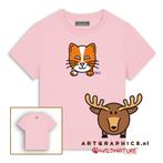 WILDNATURE Dames T-Shirt-POES-100% BIOKATOEN S-M-L-XL, Maat 38/40 (M), Verzenden, Nieuw, Korte mouw