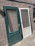 Buitendeur en hordeur, Doe-het-zelf en Verbouw, Deuren en Horren, Ophalen, Gebruikt, 80 tot 100 cm, Buitendeur