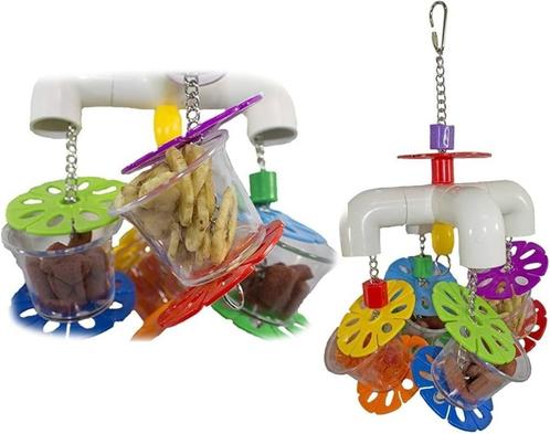Vogelspeelgoed    " Quatro Cups voer puzzel speelgoed  "  ps, Dieren en Toebehoren, Vogels | Toebehoren, Nieuw, Speelgoed, Ophalen of Verzenden