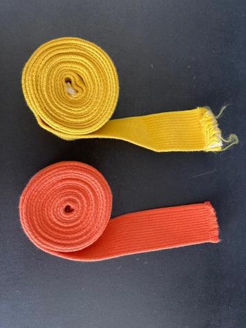 Martial art yellow and orange belts (adult) beschikbaar voor biedingen