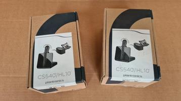 2x Poly CS540 / HL10 draadloze headsets (nieuw) beschikbaar voor biedingen
