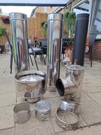 Houtkachel bekleed met tegels incl. Afvoerpijpen etc, Ophalen, Gebruikt, Hout, Houtkachel