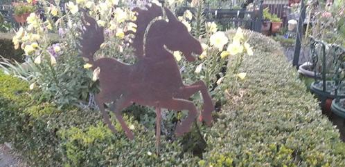 Paard, Tuin en Terras, Tuinbeelden, Gebruikt, Metaal, Ophalen