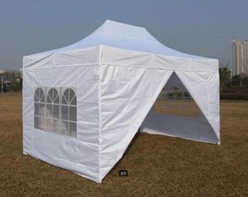 Easy-Up Marktkraam Verkoopstand Partytent Vouwtent Wit    beschikbaar voor biedingen