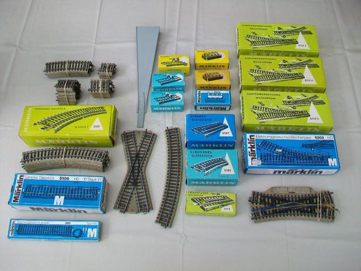 Marklin M-Rail rails,wissels, Hobby en Vrije tijd, Modeltreinen | H0, Gebruikt, Rails, Wisselstroom, Märklin, Ophalen of Verzenden