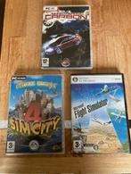 3 computergames, Ophalen, Gebruikt, 1 speler, Racen en Vliegen