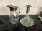 Brocante glazen karaf, Antiek en Kunst, Antiek | Glas en Kristal, Ophalen of Verzenden