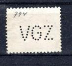 NEDERLAND : 1949 : Perfin &@  VGZ  @& on Y.513., Ophalen of Verzenden, Na 1940, Gestempeld