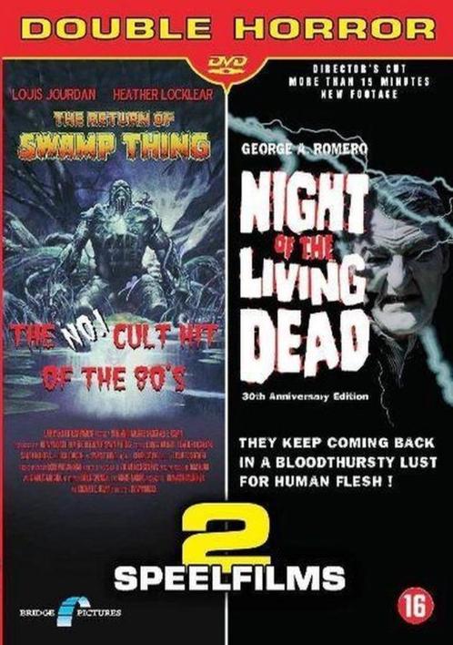 Return of the Swamp Thing / Night of the Living Dead, Cd's en Dvd's, Dvd's | Horror, Zo goed als nieuw, Vanaf 16 jaar, Ophalen