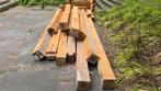 50 Meter Eiken balken / binten 20x20 cm 2,5m tot 4,84m, Doe-het-zelf en Verbouw, Hout en Planken, Ophalen, Gebruikt, Eiken, Balk