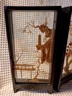 Antiek Chinees schermpjes met Kurkscènes, Antiek en Kunst, Kunst | Niet-Westerse kunst, Ophalen of Verzenden