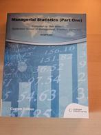 Manegerial Statistics (Part One) - Erasmus University, Boeken, Studieboeken en Cursussen, Ophalen of Verzenden, Ben-Bode, Beta