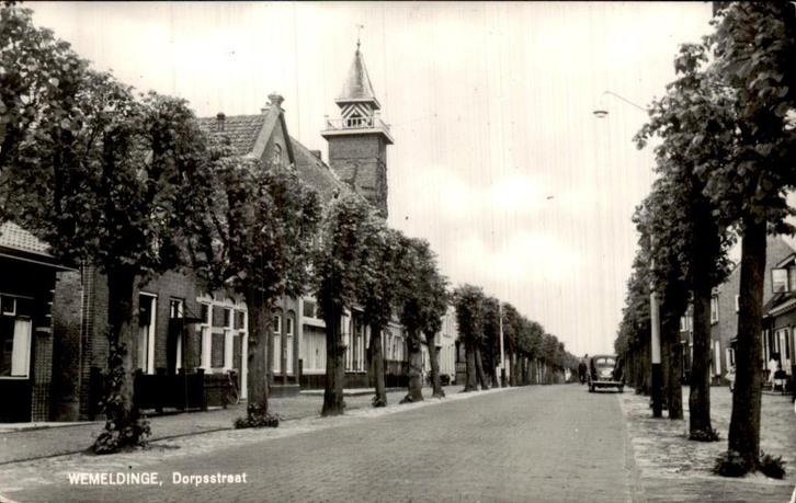 Wemeldinge- Dorpstraat, Verzamelen, Ansichtkaarten | Nederland, Gelopen, Zeeland, Voor 1920, Ophalen of Verzenden