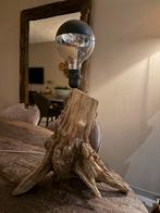 Boomstronk tafellamp inclusief pit half donker, Uniek, Nieuw, Ophalen of Verzenden, Minder dan 50 cm