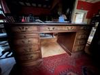Antiek Bureau met Leren Inleg, Ophalen, Gebruikt, Bureau
