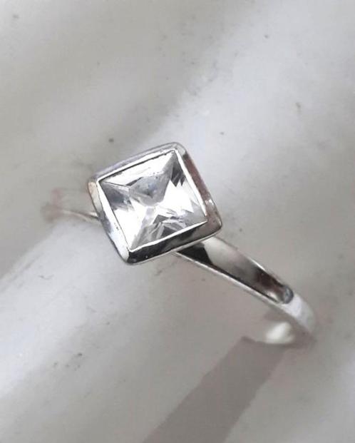 Next mooie zilveren ring met zirkonia 925 (6808-1866), Sieraden, Tassen en Uiterlijk, Ringen, Nieuw, Dame, 17 tot 18, Zilver, Zilver