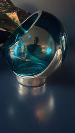 Quist asbak - Design object, Gebruikt, Blauw, Ophalen of Verzenden, Glas