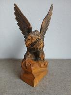vintage houtsnijwerk, arend, Antiek en Kunst, Ophalen