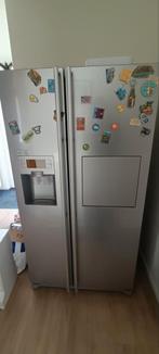 Ruime Amerikaanse Samsung Koelkast met Vriesvak dispenser, Gebruikt, 200 liter of meer, 60 cm of meer, Met vriesvak