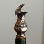 Antieke verzilverd   Wijnfles Stop, Ophalen of Verzenden