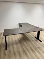 BUREAU TAFELS antraciet-bruin eiken div. afmetingen, Huis en Inrichting, Bureaus, Ophalen, Zo goed als nieuw, Bureau