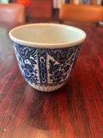 Delftsblauwe bloempot Petrus Regout Maastricht dia 9cm, Antiek en Kunst, Ophalen