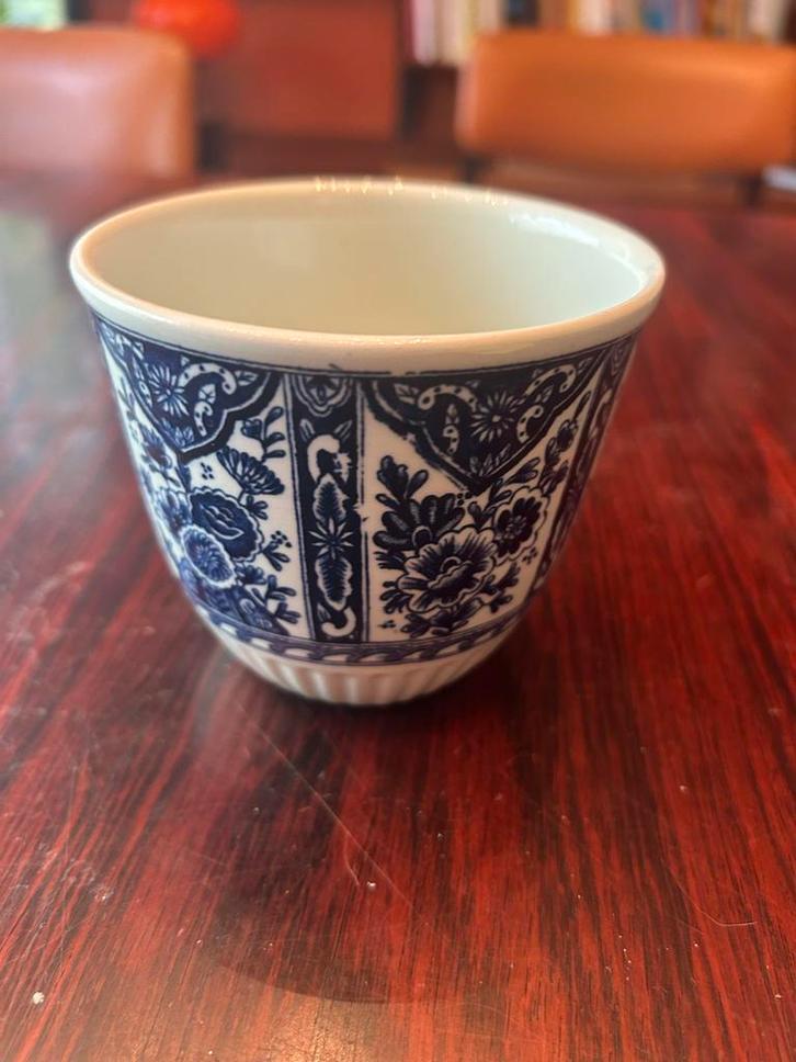 Delftsblauwe bloempot Petrus Regout Maastricht dia 9cm, Antiek en Kunst, Antiek | Overige Antiek, Ophalen
